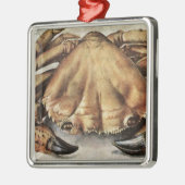 Ornement Carré Argenté Crabe (Créature sous la mer) (par Albrecht Durer) (Gauche)