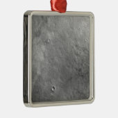 Ornement Carré Argenté Cratère Kepler à la surface de Mars (Droite)