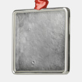 Ornement Carré Argenté Cratère Kepler à la surface de Mars (Gauche)