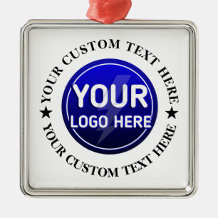 Ornement Carré Argenté Créez votre propre