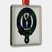 Ornement Carré Argenté Crest Johnstone (Droite)