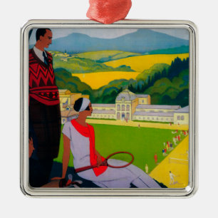 Ornement Carré Argenté Cru PosterEurope de Honore Les Bains