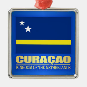 Ornement Carré Argenté Curaçao