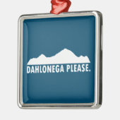 Ornement Carré Argenté Dahlonega Georgia S'il vous plaît (Gauche)