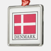 Ornement Carré Argenté Danemark (Gauche)