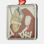 Ornement Carré Argenté Danjuro dans le rôle de Sakatano Kintoki (Gauche)