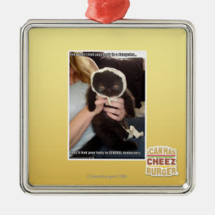 Ornement Carré Argenté Dans des plusieurs décharges