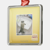 Ornement Carré Argenté Dans là ? Est Kold ! (Gauche)