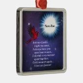 Ornement Carré Argenté Dans le cardinal de lumière (Droite)