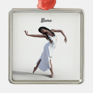 Ornement Carré Argenté Danseuse blanche Thunder_Cove