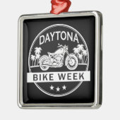 Ornement Carré Argenté Daytona Moto Week (Gauche)