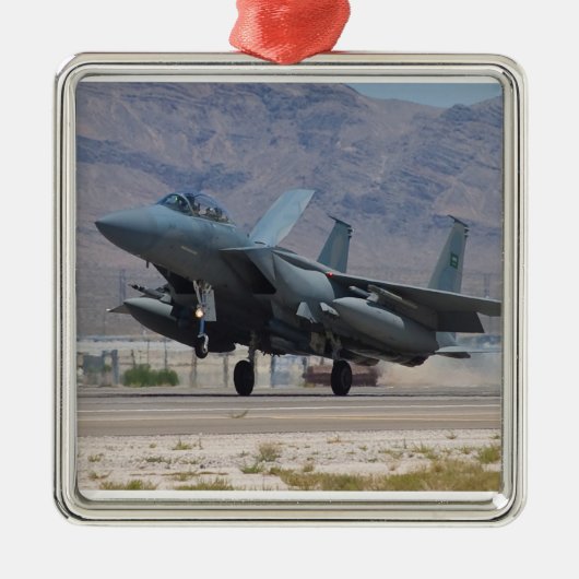 Ornement Carré Argenté De retour à la base (Devant)