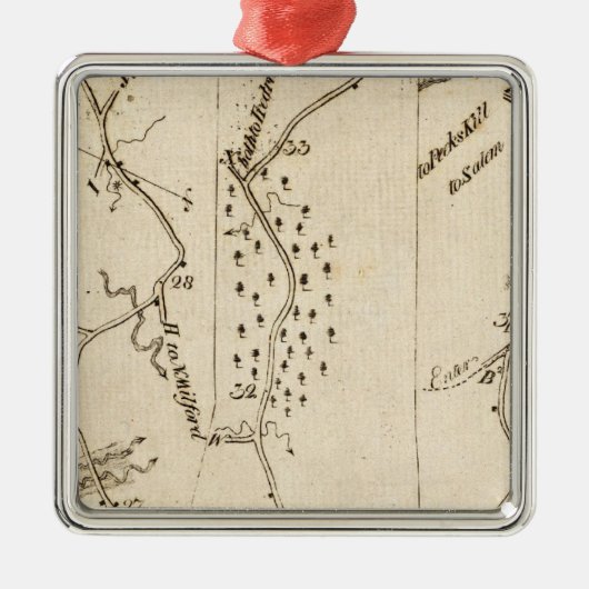 Ornement Carré Argenté De Stratford à Poughkeepsie 17 (Devant)