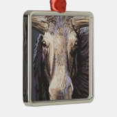 Ornement Carré Argenté De VermontMoose fin (Droite)