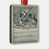 Ornement Carré Argenté Deardorff et vignobles centennaux, la Californie (Droite)