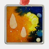 Ornement Carré Argenté Décès Polychromoptique par Michael Moffa (Devant)