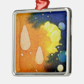 Ornement Carré Argenté Décès Polychromoptique par Michael Moffa (Gauche)