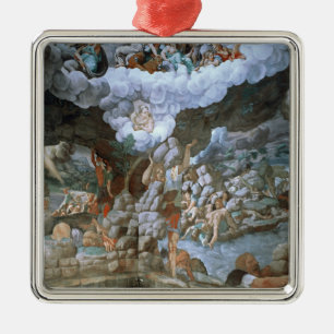 Ornement Carré Argenté Dei Giganti (fresque) de Sala (voyez également