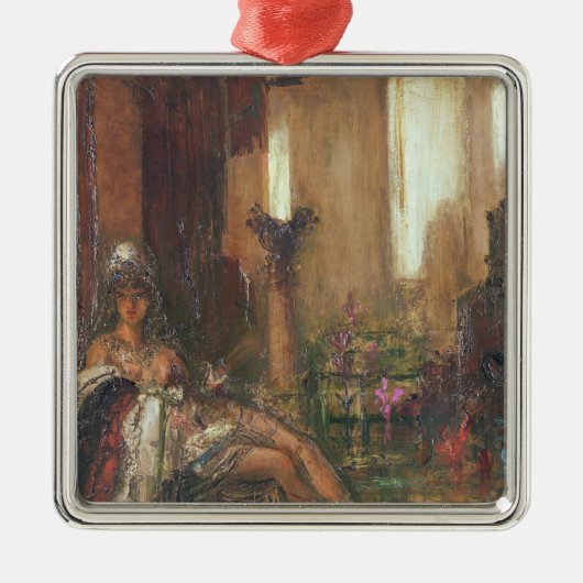 Ornement Carré Argenté Delilah (Devant)