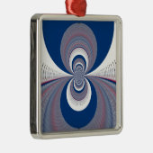 Ornement Carré Argenté Demi bleu (Droite)