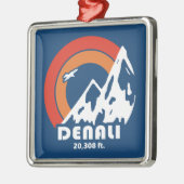 Ornement Carré Argenté Denali Sun Eagle (Gauche)