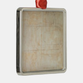 Ornement Carré Argenté Dessin architectural (Droite)