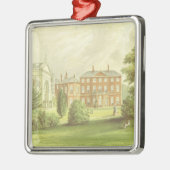 Ornement Carré Argenté Dessin d'Everingham Park (Gauche)
