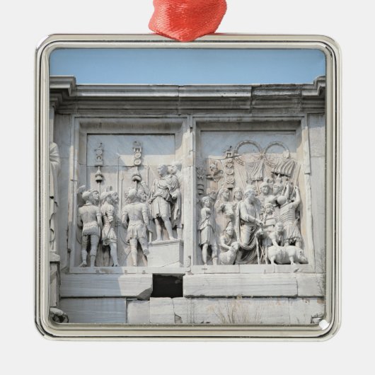 Ornement Carré Argenté Détail de la voûte de Constantine (Devant)