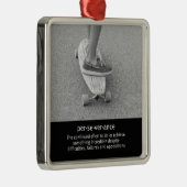 Ornement Carré Argenté Devis motivationnel long-board (Droite)