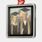 Ornement Carré Argenté Diplômé américain (Gauche)