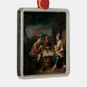 Ornement Carré Argenté Dire la grâce (Droite)