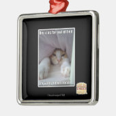 Ornement Carré Argenté Dis-moi ce qu'il a de couché. (Gauche)