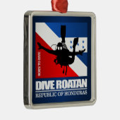 Ornement Carré Argenté Dive Roatan DF2 (Droite)