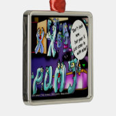 Ornement Carré Argenté Divorce drôle Mon Ex & le vôtre (Droite)