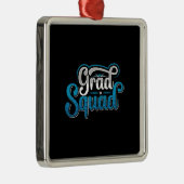 Ornement Carré Argenté Don de l'enseignant | Glad Squad (Droite)