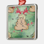 Ornement Carré Argenté donald trump (Gauche)