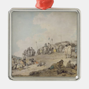 Ornement Carré Argenté Donnybrook juste, 1782 (stylo, encre et la semaine