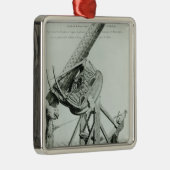 Ornement Carré Argenté D'optique d'instruments par les DOM Noel (Droite)