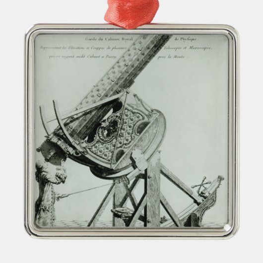 Ornement Carré Argenté D'optique d'instruments par les DOM Noel (Devant)