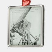 Ornement Carré Argenté D'optique d'instruments par les DOM Noel (Gauche)