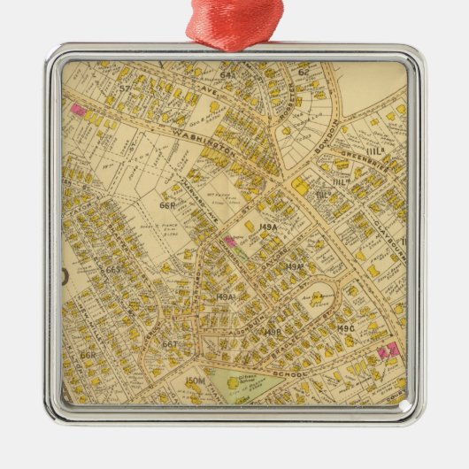 Ornement Carré Argenté Dorchester, le Massachusetts 4 (Devant)