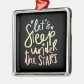 Ornement Carré Argenté Dors sous les étoiles (Gauche)