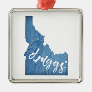 Ornement Carré Argenté Driggs Idaho Grain