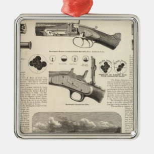 Ornement Carré Argenté E Remington et les fils