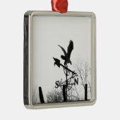 Ornement Carré Argenté Eagle and Arrow (Droite)