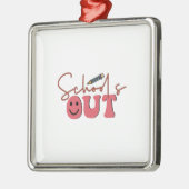 Ornement Carré Argenté Écoles (Gauche)