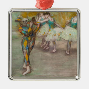 Ornement Carré Argenté Edgar Degas - Danse de l'Arlequin