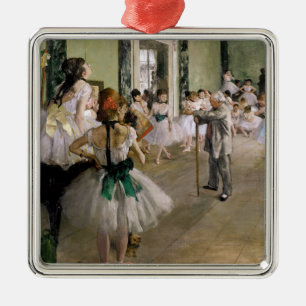 Ornement Carré Argenté Edgar Degas - La Classe de danse