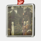 Ornement Carré Argenté Edouard Kelly (Gauche)