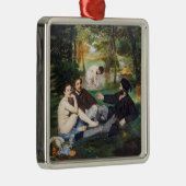Ornement Carré Argenté Edouard Manet - Déjeuner sur l'herbe (Droite)